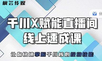 枫芸传媒-线上千川提升课，提升千川认知，提升千川投放效果-虫2小屋