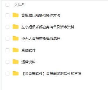 左小姐-直播带货俱乐部十三行、无人直播，全套教程附：工具、文档、话术资料-虫2小屋
