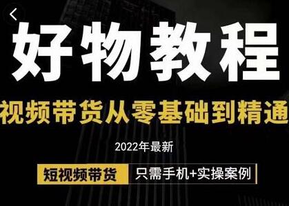 小猛好物分享专业实操课，短视频带货从零基础到精通，详细讲解+实操案-虫2小屋