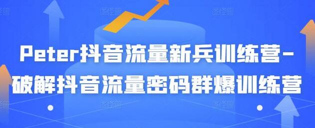 Peter抖音流量新兵训练营-破解抖音流量密码群爆训练营（新兵）-虫2小屋