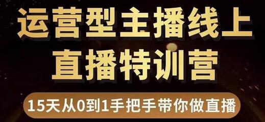 慧哥直播电商运营型主播特训营，0基础15天手把手带你做直播带货-虫2小屋