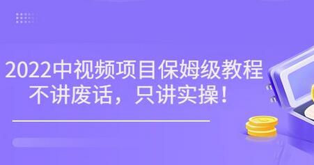 小淘7月收费项目《2022玩赚中视频保姆级教程》不讲废话，只讲实操（10节课)-虫2小屋