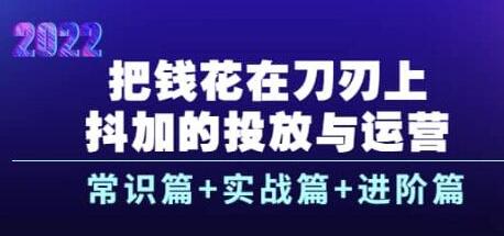 把钱花在刀刃上，抖加的投放与运营：常识篇+实战篇+进阶篇（28节课）-虫2小屋