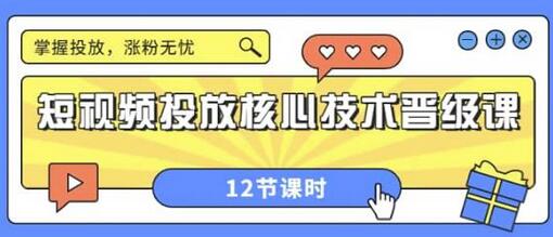 短视频投放核心技术晋级课：掌握投放，涨粉无忧（12节课时）-虫2小屋