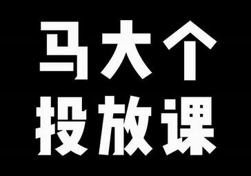 马大个短视频投放课，马大个视角的投放逻辑，32分钟讲清楚投放所有逻辑-虫2小屋