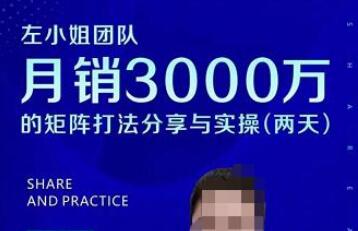 左小姐团队2天线下课，月销3000万矩阵打法分享与实操（两天音频➕思维导图）-虫2小屋