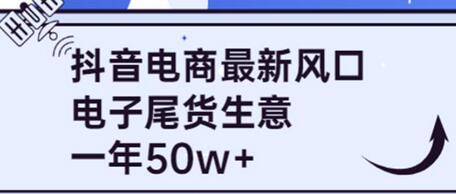 抖音电商最新风口，利用信息差做电子尾货生意，一年50w+（7节课+货源渠道)-虫2站点