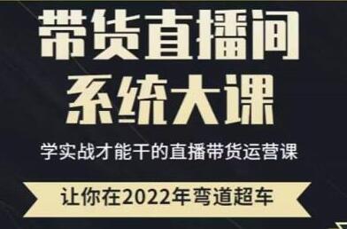 直播带货0-1全系高阶课程，带货直播间系统大课，学实战才能干的直播带货运营课-虫2站点