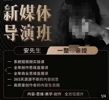 亲爱的安先生新媒体导演班：九大板块短视频创作课，内容-思维-美学-创作，全方位提升-虫2小屋