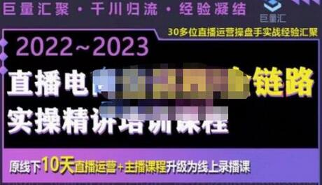 巨量汇·电商直播全流程+全链路运营实操+主播提升培训精讲系统课，价值980元-虫2小屋