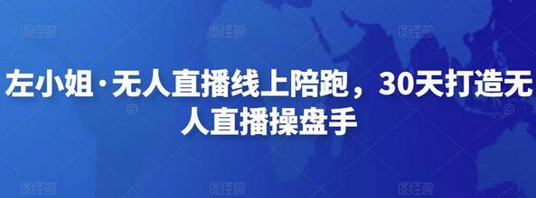 左小姐·无人直播线上陪跑，30天打造无人直播操盘手-虫2小屋