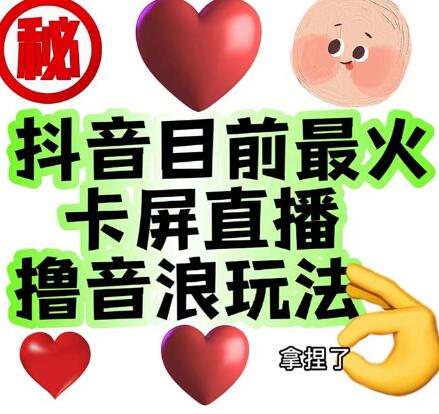 外面收费1980抖音卡屏直播玩法 一个抖音号可以撸几百到几千不等【详细玩法】-虫2小屋