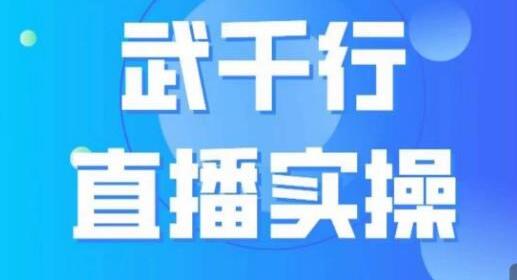 武千行直播实操课，账号定位、带货账号搭建、选品等-虫2小屋