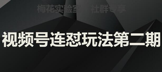梅花实验室社群视频号连怼玩法第二期，实操讲解全部过程-虫2小屋