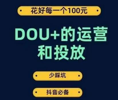 DOU+的运营和投放，花1条DOU+的钱，成为DOU+的投放高手，少走弯路不采坑-虫2小屋