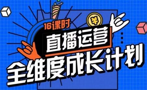 直播运营全维度成长计划，16课时精细化直播间运营策略拆解零基础运营成长-虫2小屋