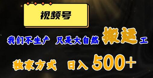视频号轻松搬运日赚500+，一个1分钟1条原创视频-虫2小屋