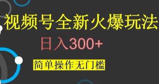 视频号最新爆火玩法，日入300+，简单操作无门槛-虫2小屋