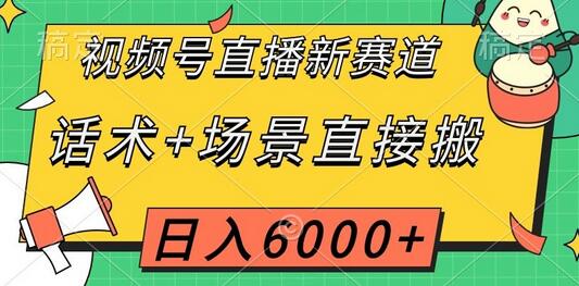 视频号直播新赛道，话术+场景直接搬，日入6000+-虫2小屋