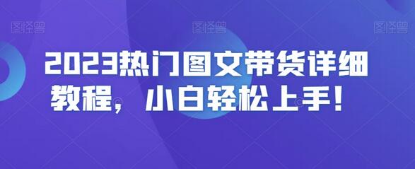 2023热门图文带货详细教程，小白轻松上手！-虫2小屋