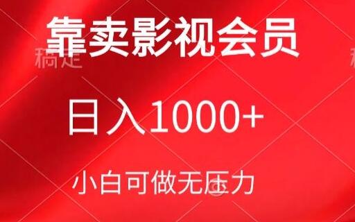 靠卖影视会员，日入1000+，落地保姆级教程，新手可学-虫2小屋