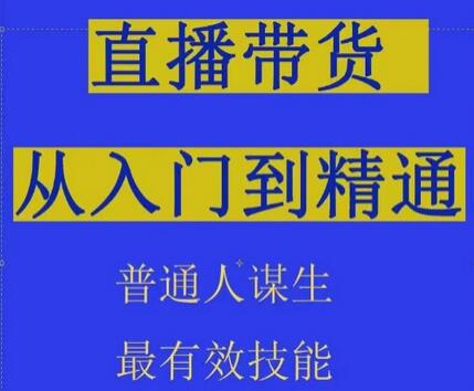 2024抖音直播带货直播间拆解抖运营从入门到精通，普通人谋生最有效技能-虫2小屋