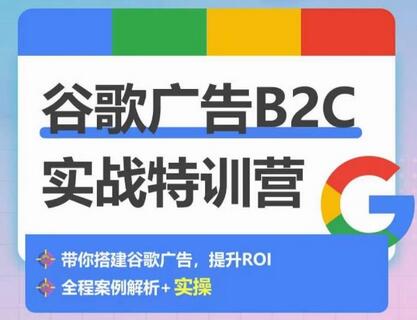 谷歌广告B2C实战特训营，500+谷歌账户总结经验，实战演示如何从0-1搭建广告账户-虫2小屋