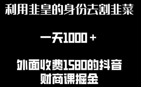 利用非皇的身份去割韭菜，一天1000+(附详细资源)-虫2小屋
