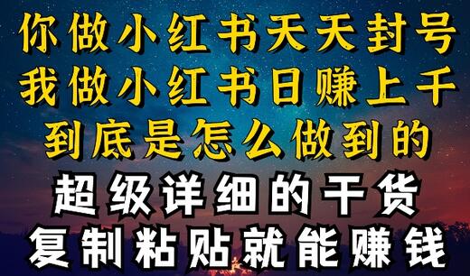 都知道小红书能引流私域变现，可为什么我能一天引流几十人变现上千，但你却频频封号违规被限流-虫2小屋