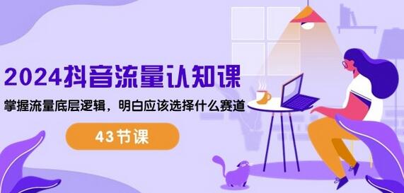 2024抖音流量认知课：掌握流量底层逻辑，明白应该选择什么赛道 (43节课)-虫2小屋