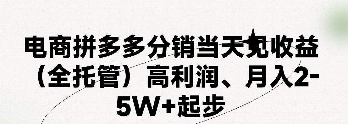 最新拼多多模式日入4K+两天销量过百单，无学费、 老运营代操作、小白福利，了解不吃亏-虫2小屋