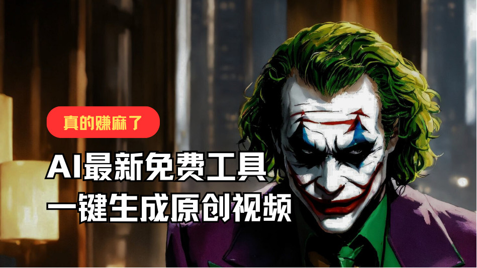 最新免费AI工具，一键生成原创视频，佛系搬运，轻松月入10000+！-虫2小屋