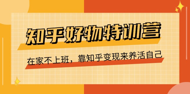 知乎好物特训营，在家不上班，靠知乎变现来养活自己（16节）-虫2小屋