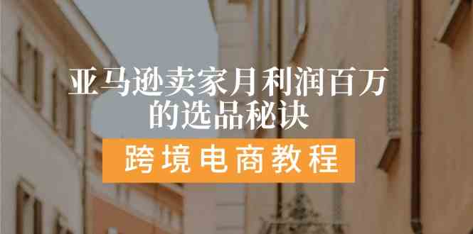 亚马逊卖家月利润百万的选品秘诀: 抓重点/高利润/大方向/大类目/选品易-虫2小屋