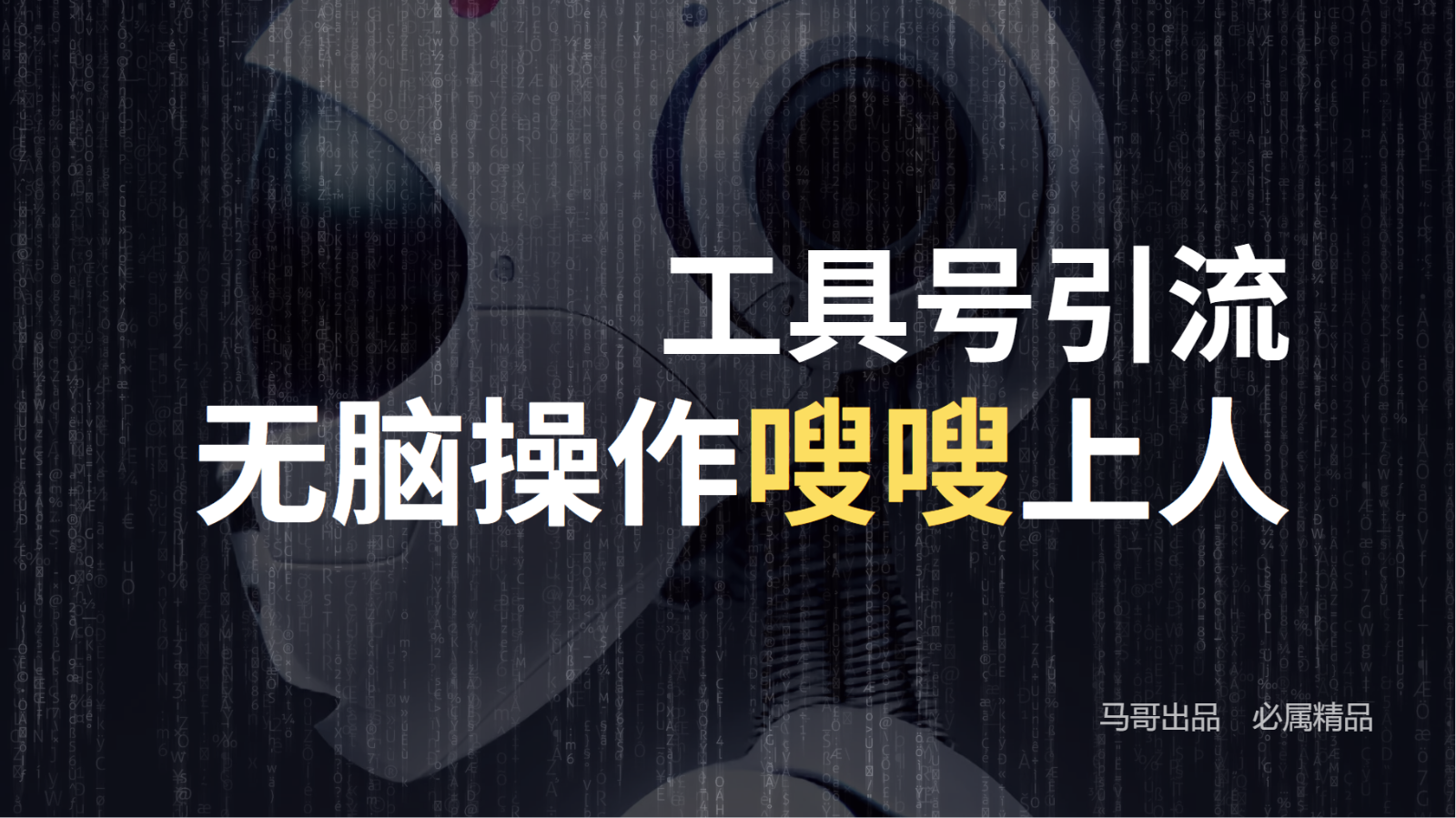 工具号高效引流法，嗖嗖上人，日引1000+，直接搬运，无脑操作-虫2小屋