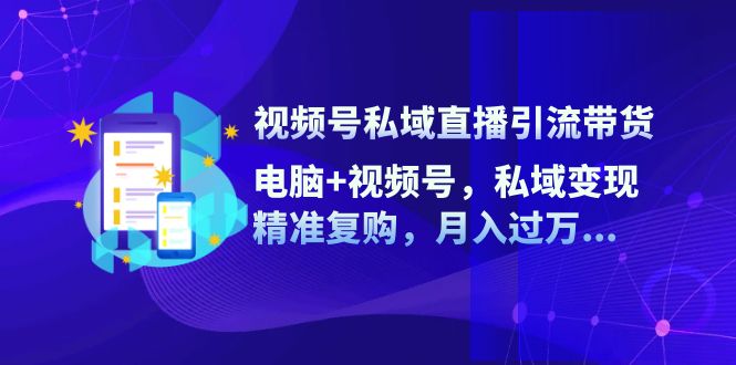 视频号私域直播引流带货：电脑+视频号，私域变现，精准复购，月入过万-虫2小屋