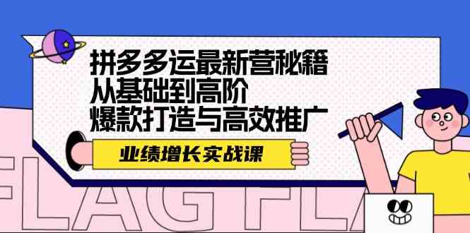拼多多运最新营秘籍：业绩增长实战课，从基础到高阶，爆款打造与高效推广-虫2小屋