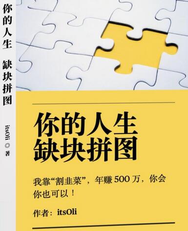 某高赞电子书《你的人生，缺块拼图——我靠“割韭菜”，年赚500万，你会你也可以》-虫2站点