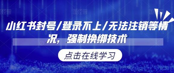 小红书封号/登录不上/无法注销等情况，强制换绑技术-虫2小屋
