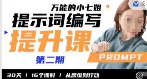 小七姐的提示词编写提升课，30天16个课时，从悉维到行动-虫2小屋