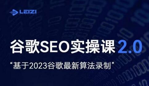 雷子·谷歌SEO 2.0实战课，独立站询盘自由必备，基于2023谷歌最新算法录制-虫2小屋