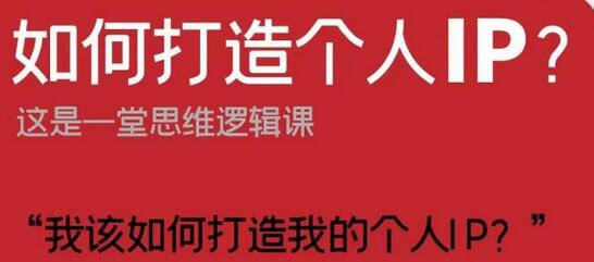 如何打造个人IP？这是一堂思维逻辑课“我该如何打造我的个人IP？”-虫2小屋