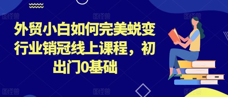外贸小白如何完美蜕变行业销冠线上课程，初出门0基础-虫2小屋