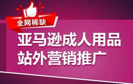 全网稀缺！亚马逊成人用品站外营销推广，​教你引爆站外流量，开启爆单模式-虫2小屋