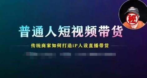 普通人短视频带货，传统商家如何打造IP人设直播带货-虫2小屋