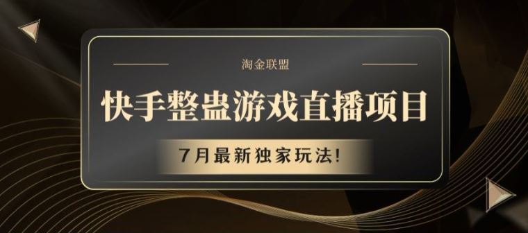 快手整蛊游戏直播项目，7月最新独家玩法【揭秘】-虫2小屋
