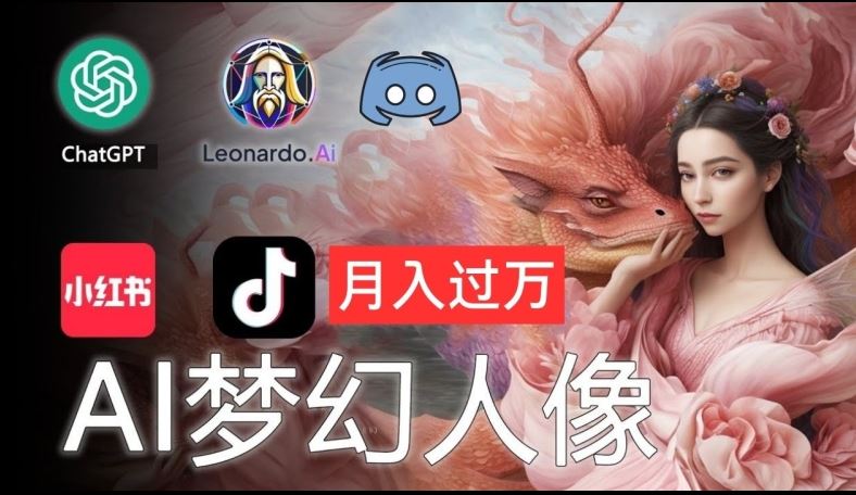 AI摄影梦幻人像：零基础也能月入过万的秘密【揭秘】-虫2小屋