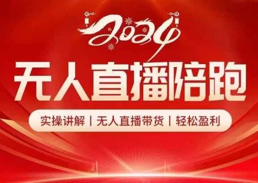 2024无人直播陪跑全套课，实操讲解，无人直播带货，轻松盈利-虫2小屋