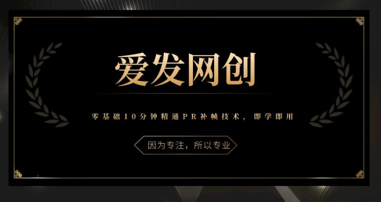 《爱发必学第12课》零基础10分钟精通PR补帧技术，即学即用【视频课程】-虫2小屋