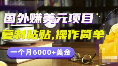 分享一个国外赚美元项目：复制粘贴一个月6000+美金，简单易操作-虫2小屋